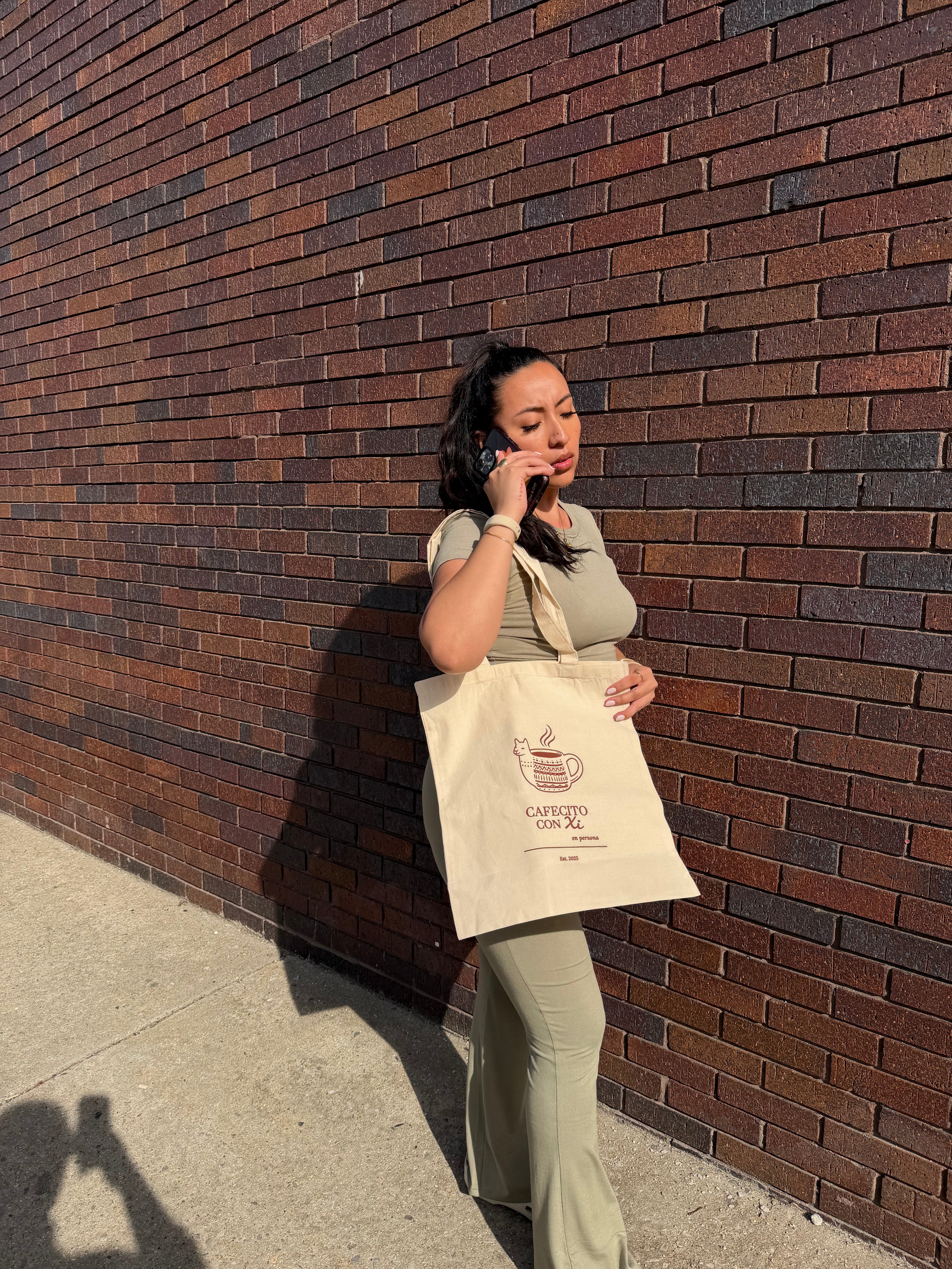 Cafecito con Xi Reusable Tote Bag