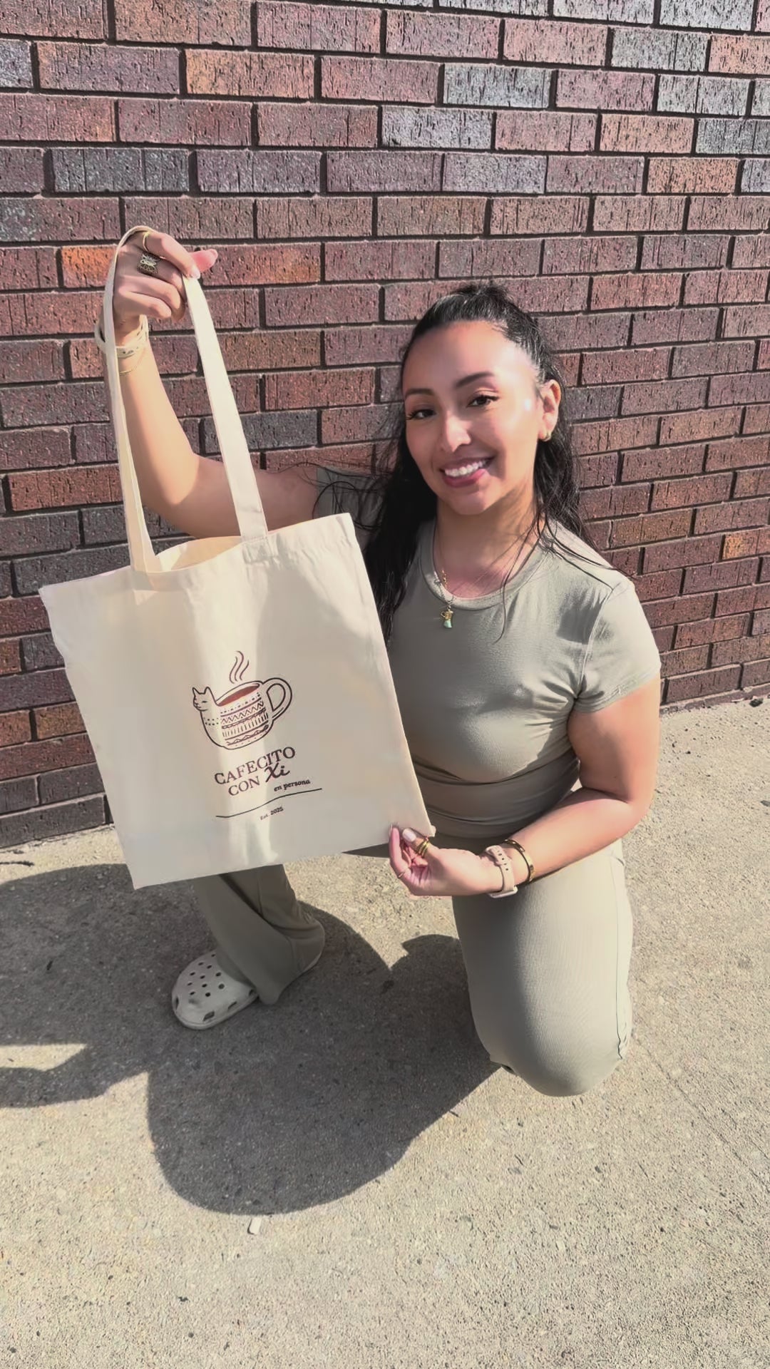 Cafecito con Xi Reusable Tote Bag